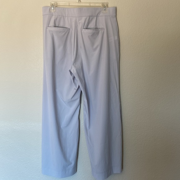 Athleta slacks women’s 8 eight grey drapey crop pants EUC wide leg - Picture 5 of 6